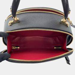 Pre Owned Prada Sydney 2-Way Handbag Black Saffiano Leather