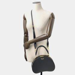 Pre Owned Prada Sydney 2-Way Handbag Black Saffiano Leather