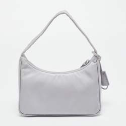 Pre Owned Prada Light Lilac Nylon Re-Edition 2000 Shoulder Bag