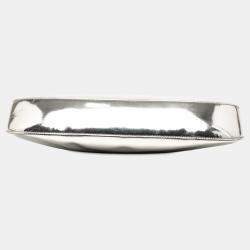 مملوكة مسبقًا حقيبة كتف برادا جلد فضي مصقول