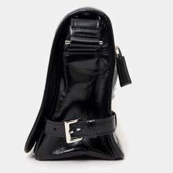 مملوكة مسبقًا حقيبة برادا دافل جلد نابا سوداء صغيرة