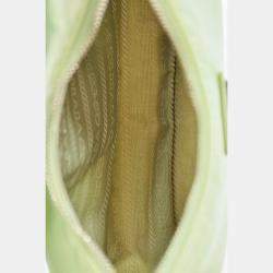 مملوكة مسبقًا حقيبة كروس بودي برادا إعادة إصدار 2005 نايلون أخضر