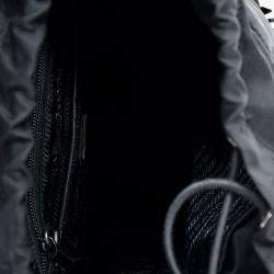 Pre Owned حقيبة ظهر برادا نايلون تسوتو أبازيم مزدوجة سوداء