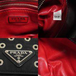 Pre Owned حقيبة كتف بسلسلة من برادا جلد العجل