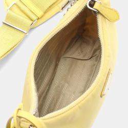 مملوكة مسبقًا Prada Re-Edition 2005 Nylon Shoulder Bag Yellow