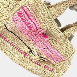 مملوكة مسبقًا حقيبة كتف ويد كروس بودي برادا لوغو مثلث لوحة لوغو مثلث بيج وردي