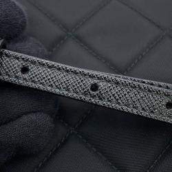 Pre Owned Prada 2Way Logo Quilted Chain Bag Black Nylon