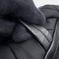 Pre Owned حقيبة ظهر برادا نايلون مبطن أسود