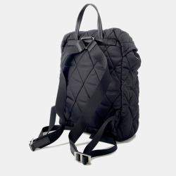 Pre Owned حقيبة ظهر برادا نايلون مبطن أسود