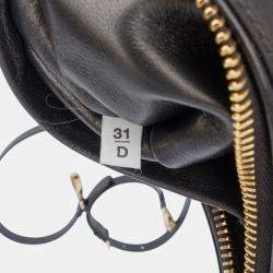 Pre Owned Prada Black Small Re Nylon and Leather Arque Satchel