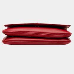 مملوكة مسبقًا حقيبة كروس برادا سلسلة جلد سفينو و سيتي أحمر