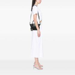 Pre Owned Prada Black Vitello Daino Zip Top Satchel