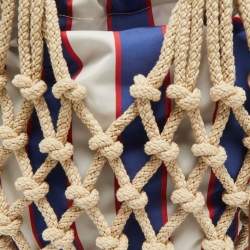 مملوكة مسبقًا Prada Noué Medium Beige/Brown Cord Fabric Bag