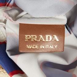 مملوكة مسبقًا Prada Noué Medium Beige/Brown Cord Fabric Bag