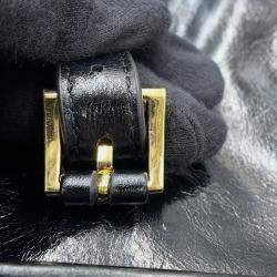 Pre Owned حقيبة كتف برادا جلد متوسطة سوداء