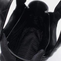 مملوكة مسبقًا Prada Small Nappa Leather Handbag Black