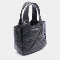 مملوكة مسبقًا Prada Small Nappa Leather Handbag Black