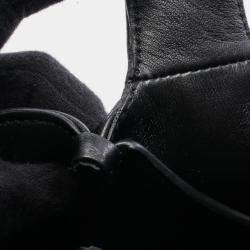 مملوكة مسبقًا Prada Small Nappa Leather Handbag Black