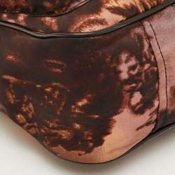 مملوكة مسبقًا حقيبة كروس برادا شارع نيويورك تيمبلي نايلون وبني جلد براءة اختراع فلاب