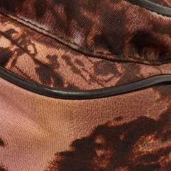 مملوكة مسبقًا حقيبة كروس برادا شارع نيويورك تيمبلي نايلون وبني جلد براءة اختراع فلاب