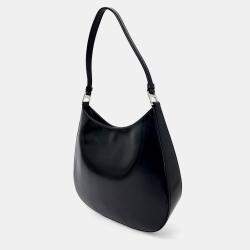 Pre Owned Prada Black Leather Cleo Hobo Bag
