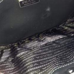 Pre Owned Prada Black Leather Cleo Hobo Bag