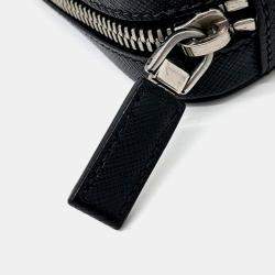 مملوكة مسبقًا حقيبة سفر برادا جلد سافيانيو أسود