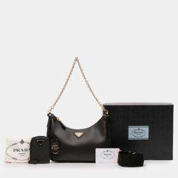 مملوكة مسبقًا حقيبة ساتشل برادا إصدار إعادة 2005 سافيانوا سوداء