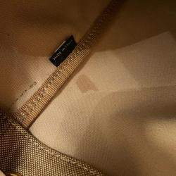 Pre Owned Prada Logo Jacquard Backpack Beige Canvas