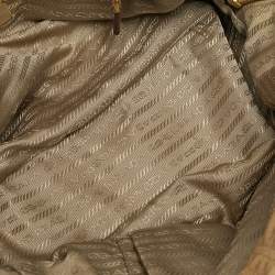 مملوكة مسبقًا Prada Tan Gaufre Leather Satchel