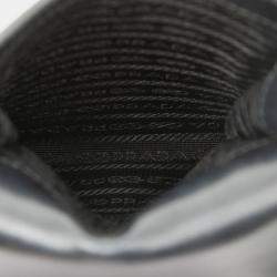 Pre Owned حقيبة برادا سوداء صغيرة سافيانو لوكس بمقبض علوي