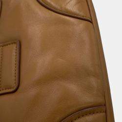 مملوكة مسبقًا Prada Brown Nappa Soft Padded Re Edition 2002 Moon Satchel