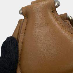 مملوكة مسبقًا Prada Brown Nappa Soft Padded Re Edition 2002 Moon Satchel