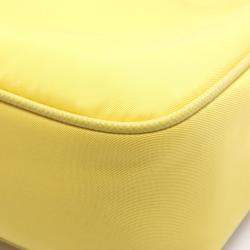 مملوكة مسبقًا Prada Re-Edition 2005 Yellow Nylon Leather Chain Shoulder Bag