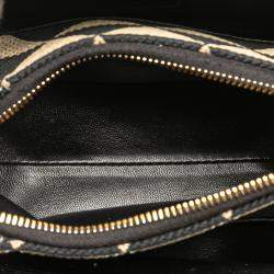 مملوكة مسبقًا Prada Brown Small Triangolo Symbole Jacquard Embroidered Shoulder Bag