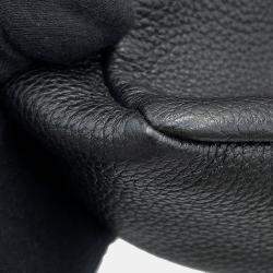 Pre Owned حقيبة كتف برادا فيتيلو دينو لينة جلدية جلدية سوداء