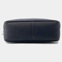 Pre Owned حقيبة كتف برادا فيتيلو دينو لينة جلدية جلدية سوداء