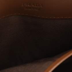 مملوكة مسبقًا Prada Brown Quilted Leather Continental Wallet