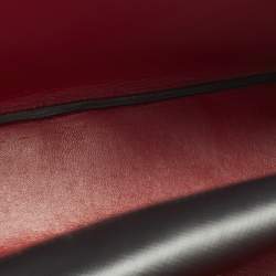 مملوكة مسبقًا حقيبة يد برادا يد مزدوجة جلد كوير سافيانو سوداء صغيرة