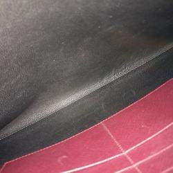 Pre Owned كلاتش جلد سافيانو بورغندي برادا