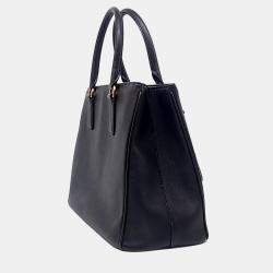 مملوكة مسبقًا Prada Black Saffiano Leather Saffiano Luxe Tote and Shoulder Bag