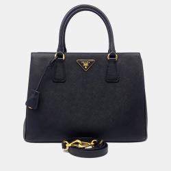 مملوكة مسبقًا Prada Black Saffiano Leather Saffiano Luxe Tote and Shoulder Bag