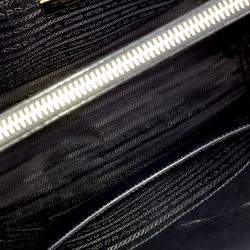مملوكة مسبقًا Prada Black Saffiano Leather Saffiano Luxe Tote and Shoulder Bag