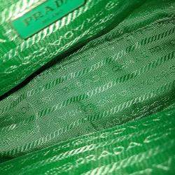 مملوكة مسبقًا Prada Green Nylon Tessuto Hobo Bag