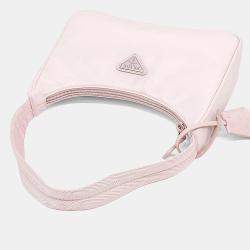 مملوكة مسبقًا Prada Pink Nylon nylon hobo bag