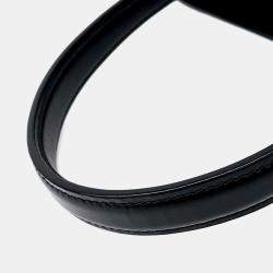 مملوكة مسبقًا حقيبة توت برادا سوداء جلد لامع 