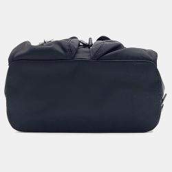 مملوكة مسبقًا حقيبة ظهر برادا نايلون معاد تدويره بجيبين سوداء