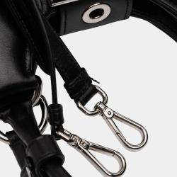 مملوكة مسبقًا Prada Black Nappa Soft Padded Re Edition 2002 Moon Satchel