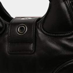 مملوكة مسبقًا Prada Black Nappa Soft Padded Re Edition 2002 Moon Satchel