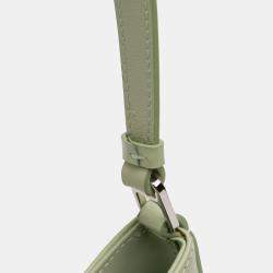 مملوكة مسبقًا Prada Green Spazzolato Cleo Shoulder Bag